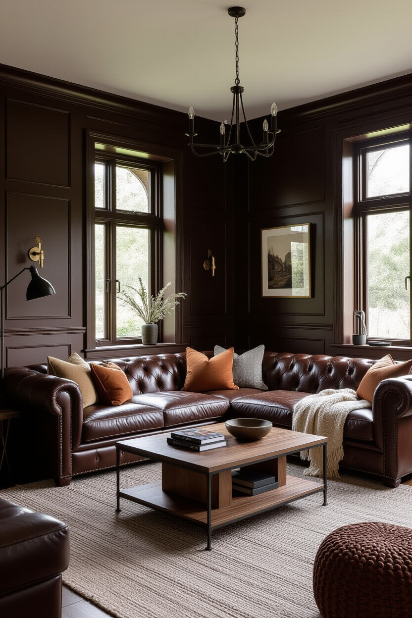 Dark Brown Leather Couch Living Room Decorating: Creating an Inviting Space