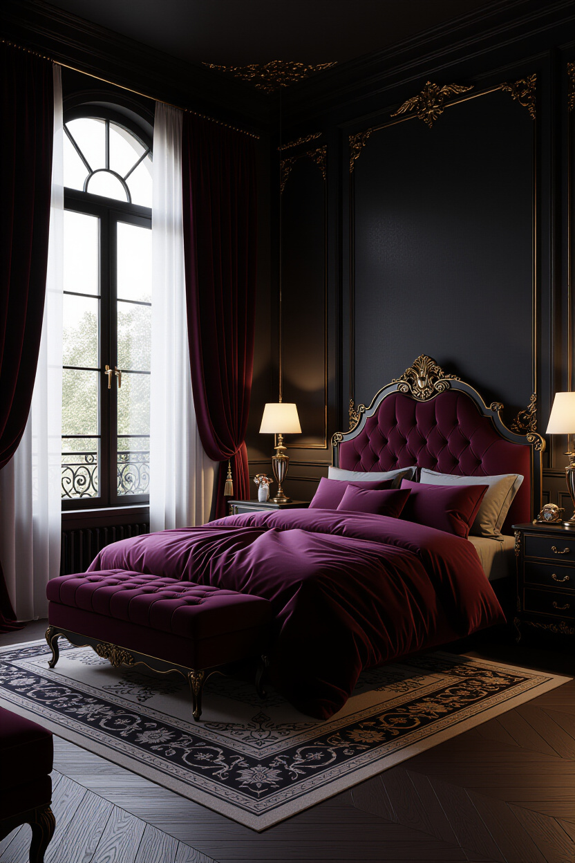 Dark Elegant Bedroom Ideas for a Romantic Retreat