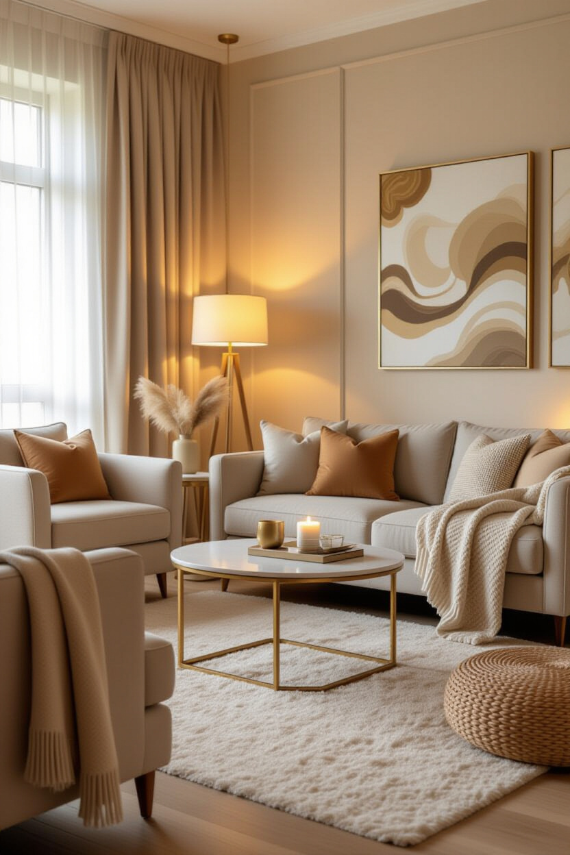 Designing a Warm and Cozy Living Room Vibe