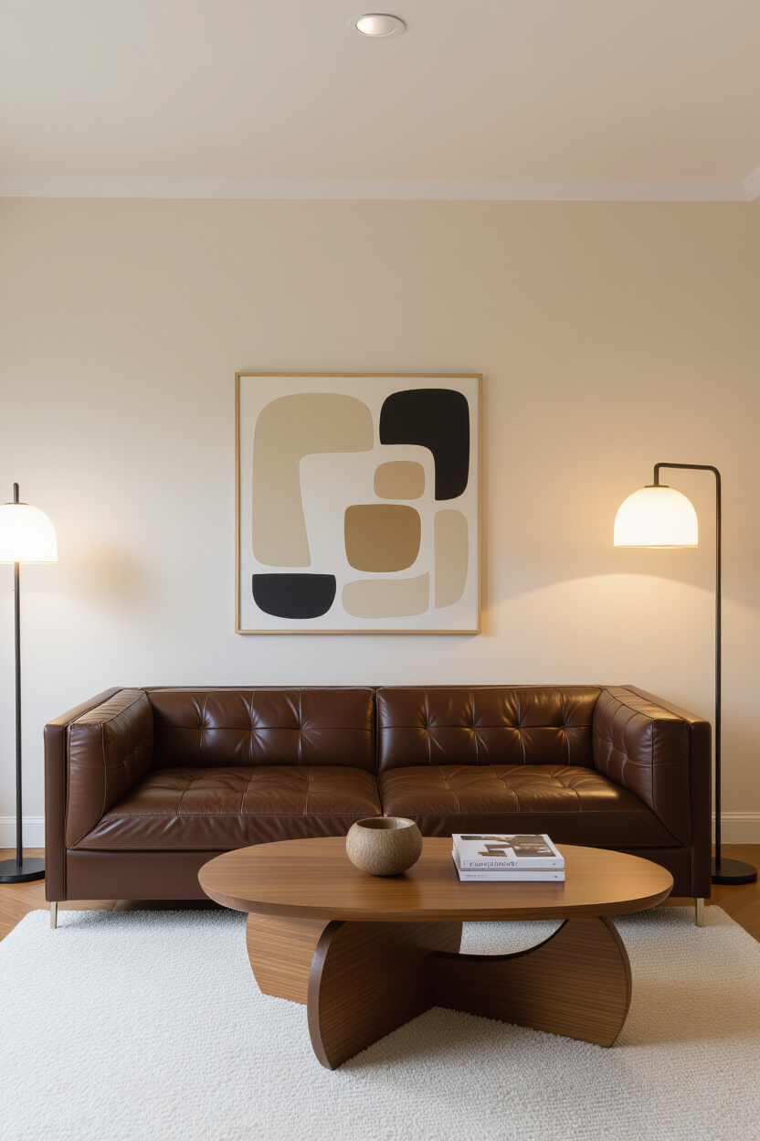 Embrace Warmth: Brown Leather Couch Living Room Decor Essentials