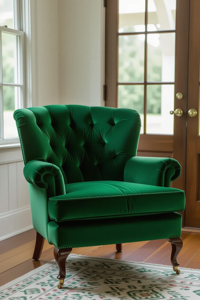 Emerald Green Cozy Living Rooms Jewel Tones