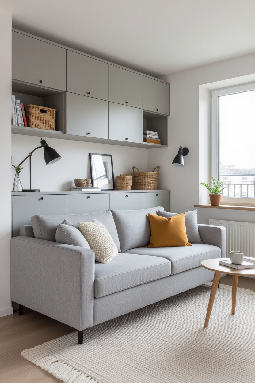 Grey Couch: Small Apartment Ideas