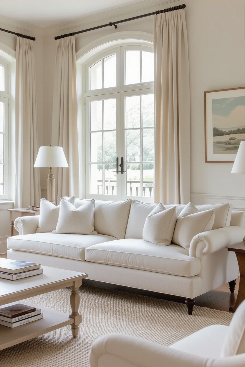 Ivory Couch Living Room Decor: Timeless Elegance