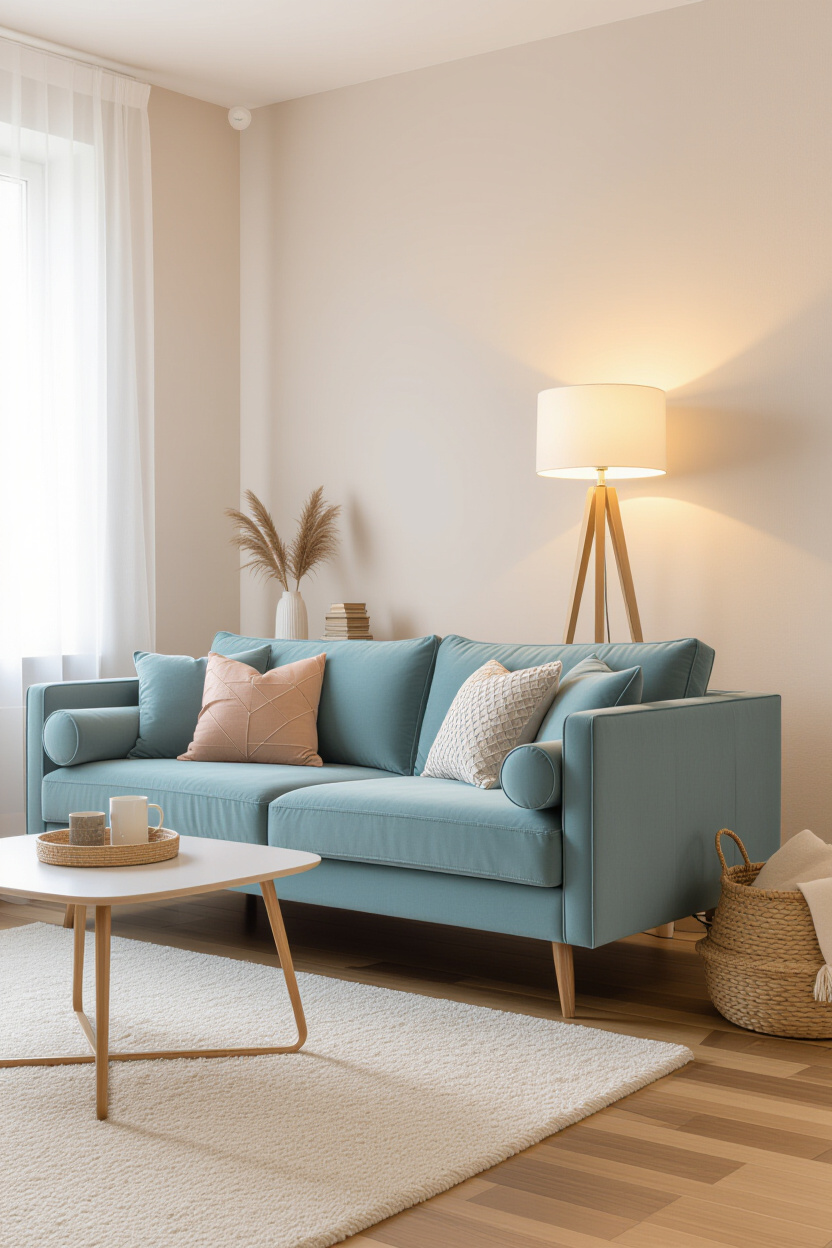 Light Blue Sofa: Cozy Living Room Ideas