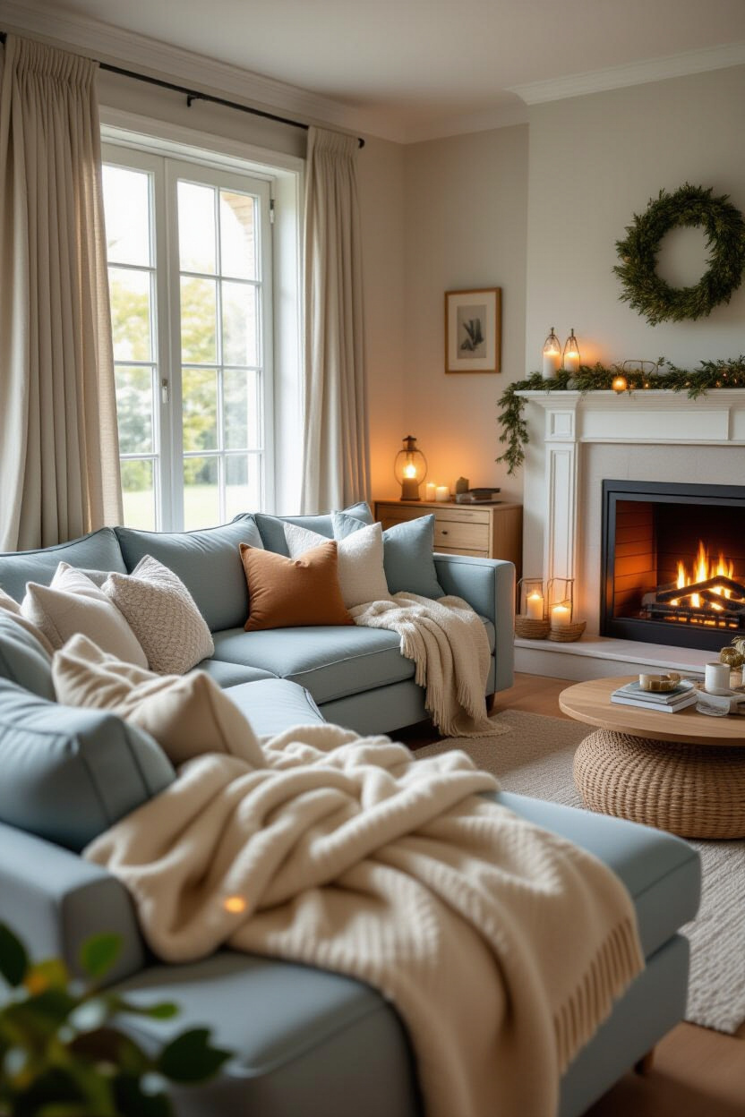 Light Blue Sofa: Cozy Space Creation