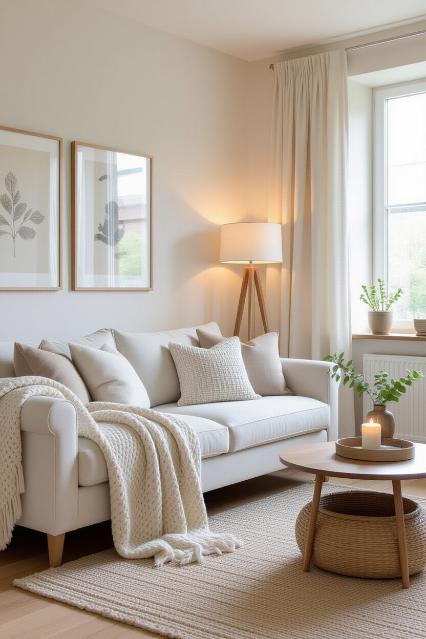 Living Room Inspiration: Cozy Vibes with a White Couch