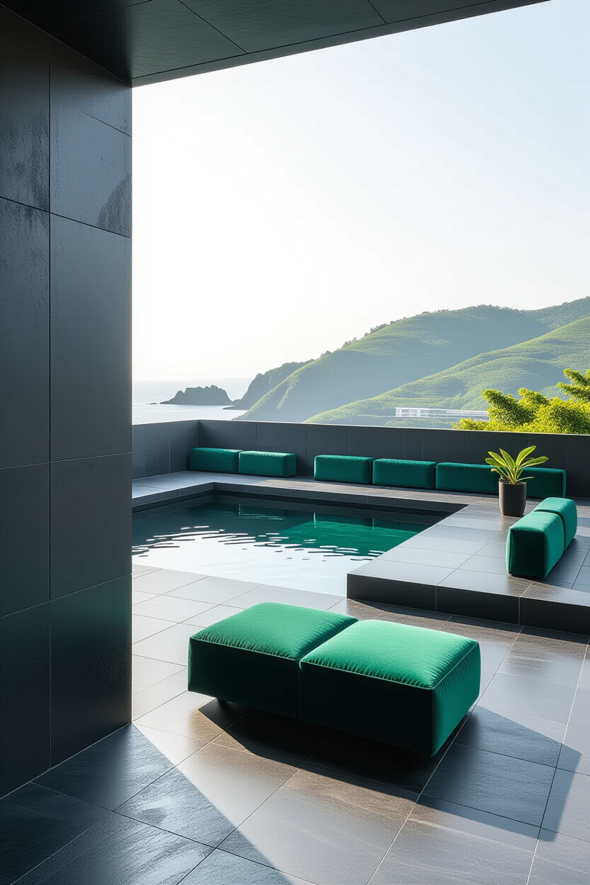 Minimalist Eclectic Black Accent Wall