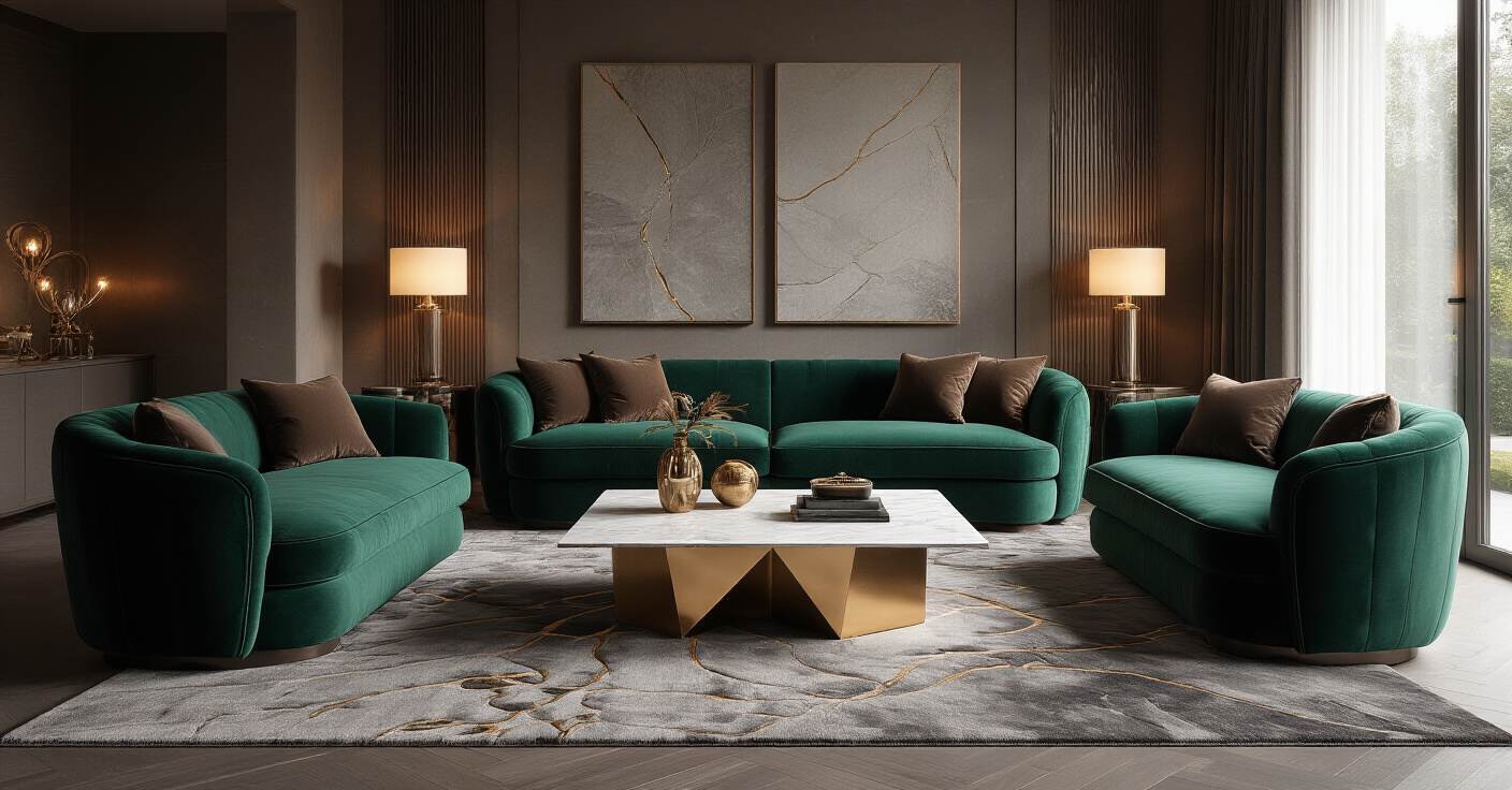 Modern Living Room Decor: 23 Luxe Textures and Bold Designs