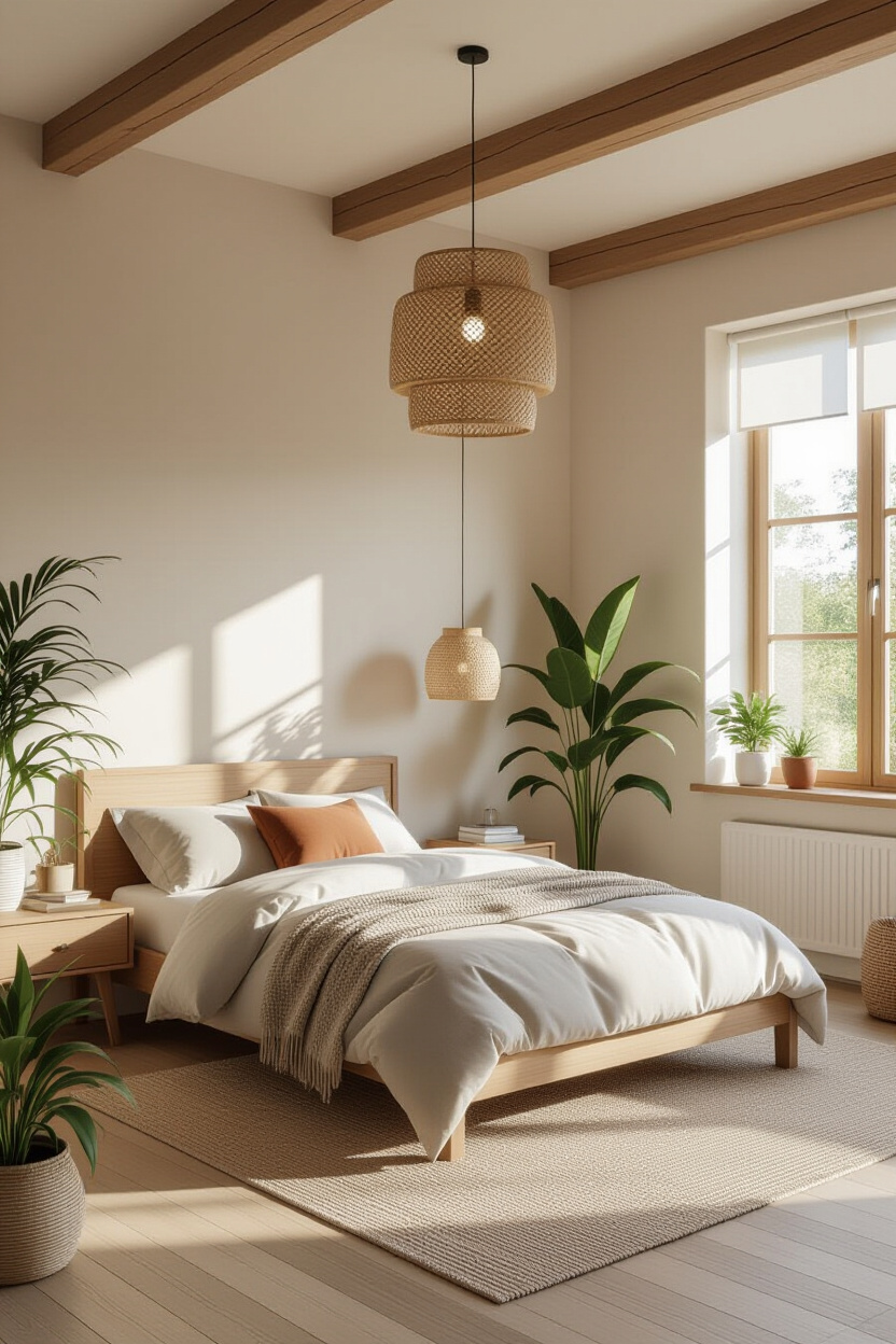Organic Modern Small Bedroom: Bringing Nature In