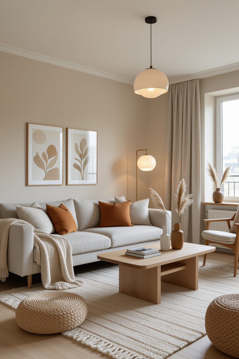 Stylish Beige Apartment Aesthetic