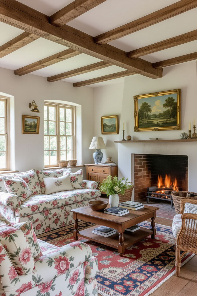 The Charm of Cosy Cottage Living Room Designs