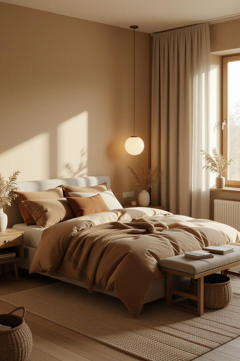 Warm Bedroom Aesthetic: Cozy and Inviting Simple Designs