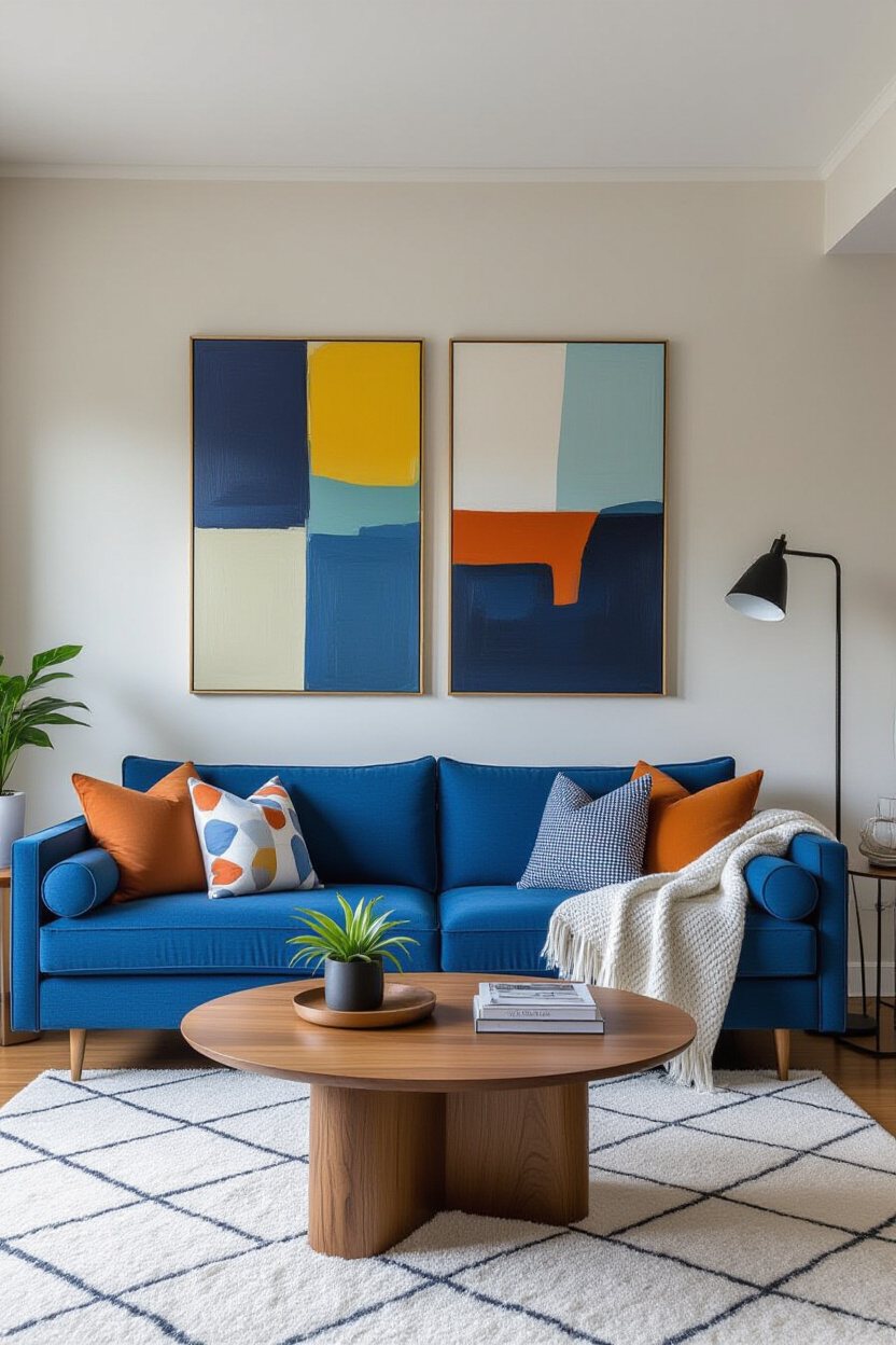 Your Apartment: Blue Couch Living Room Ideas