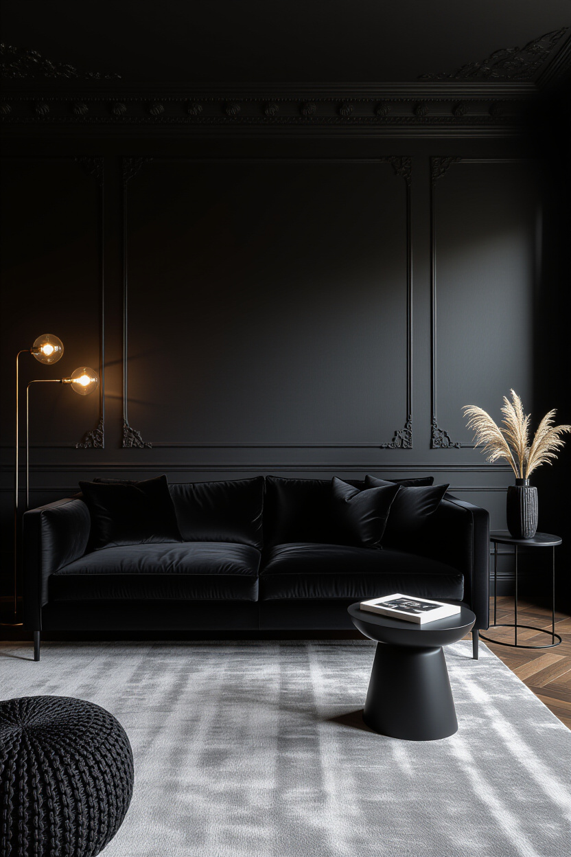 Your Couch: All Black Living Room Ideas