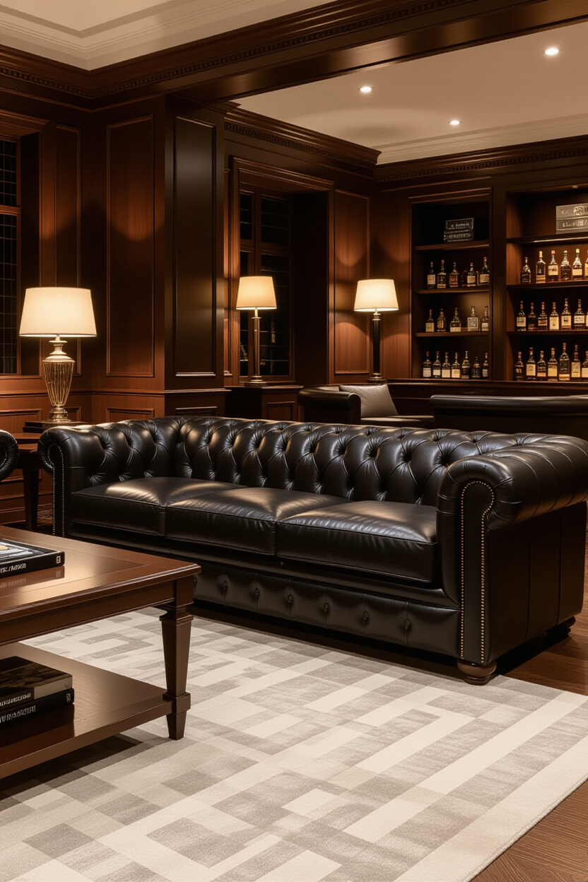 Your Couch: Black Leather Lounge Inspo