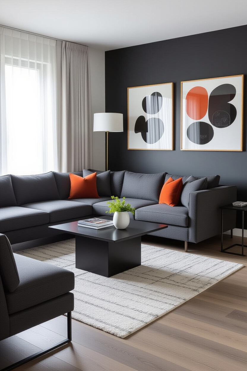 Your Couch: Dark Grey Couch Styling