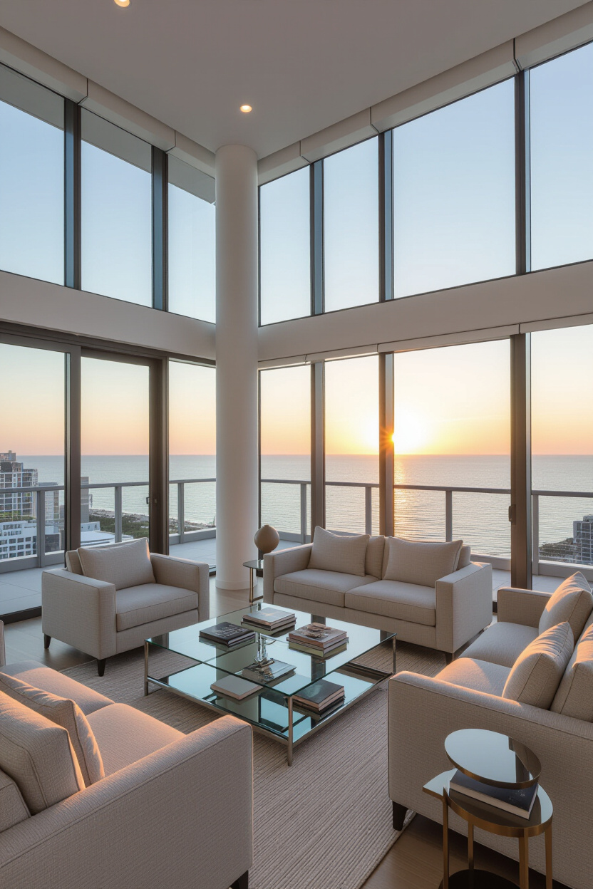 Airy Beach Apartment Decor for Urban Seaside Living