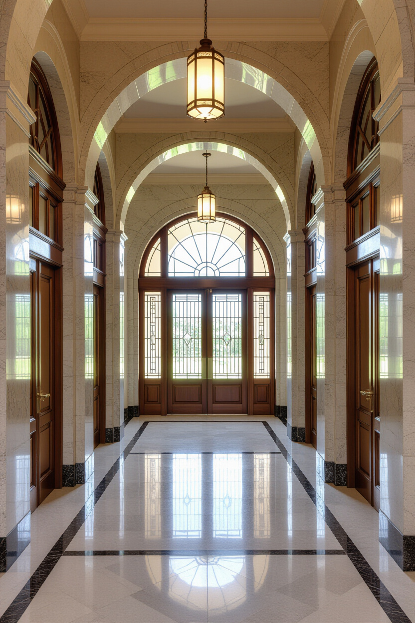Art Deco Architecture Interior: Windows, Doors, and Moldings