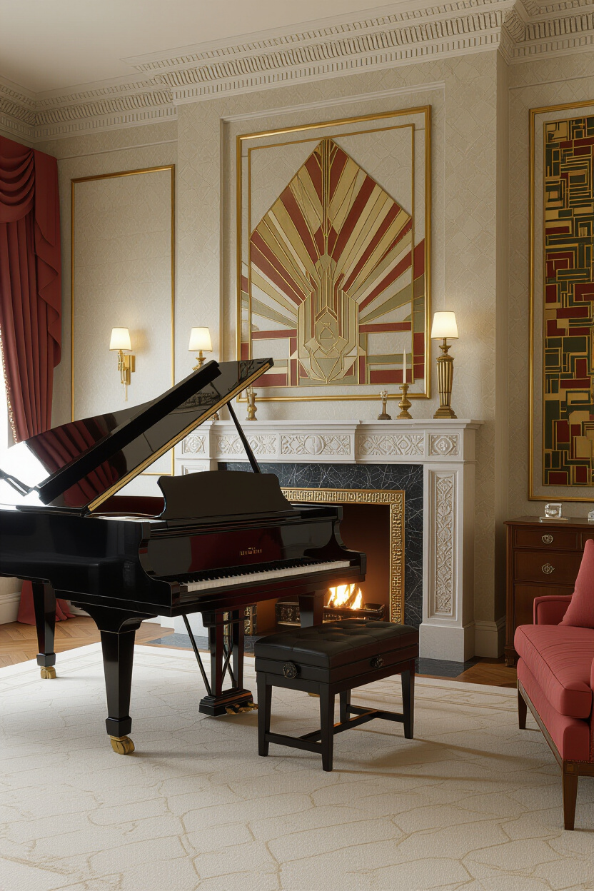 Art Deco Interior 1920s Living Room Essentials