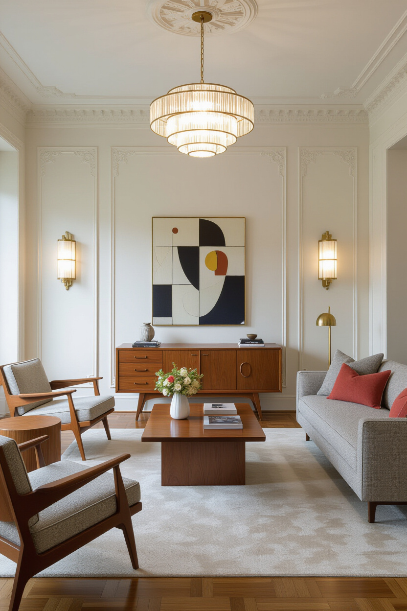 Art Deco Mid Century Modern Interior Design Fusion