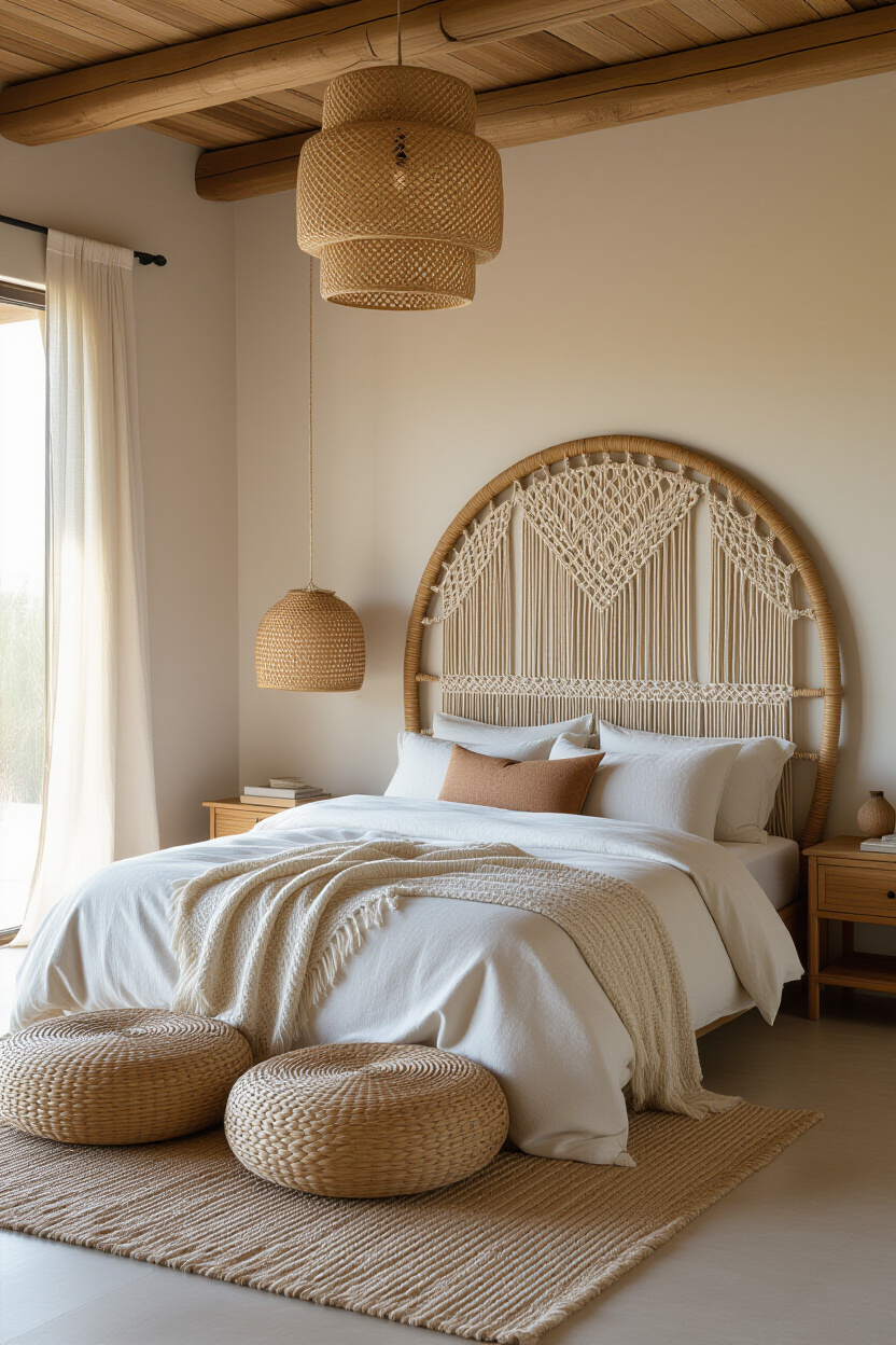 Boho Beach House Decor Featuring Natural Wabi-Sabi Elements