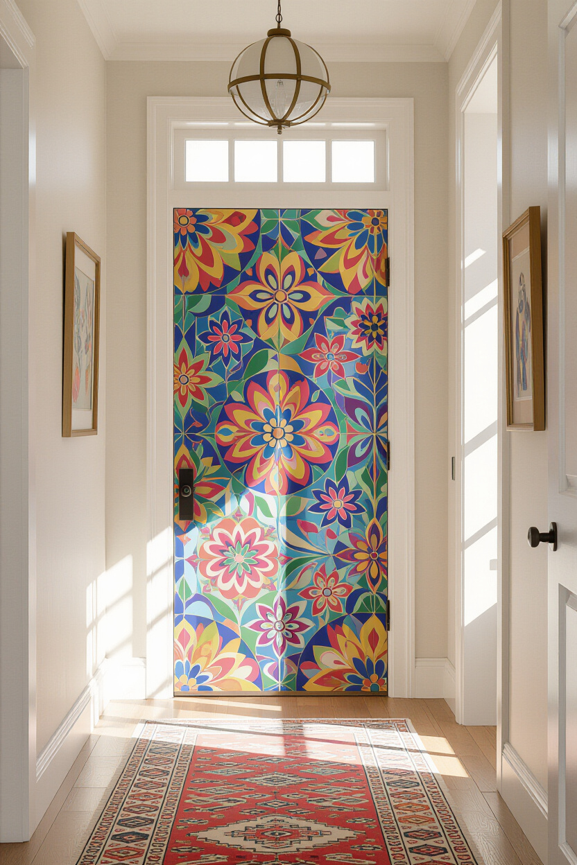 Boho Interior Door Colors: Adding a Creative Pop