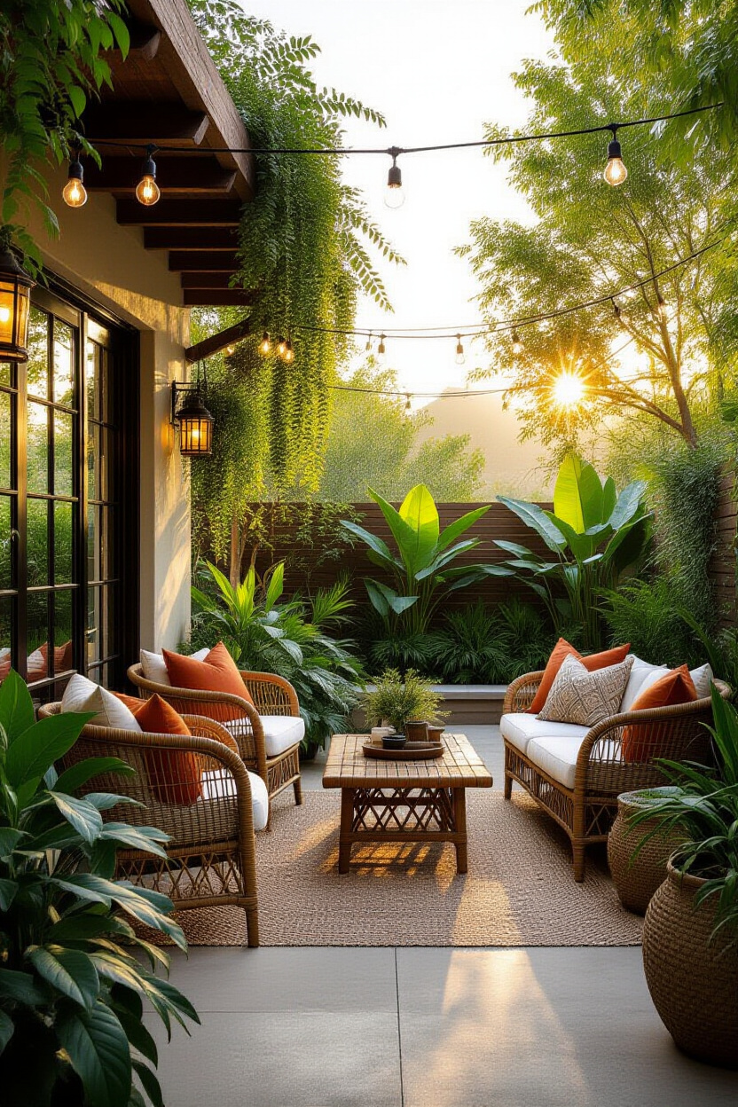 Boho Style Aesthetic for Outdoor Living Spaces
