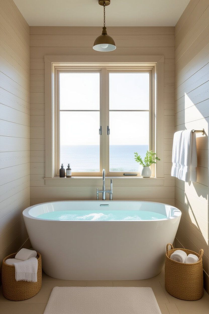 Coastal Bathroom Decor: Spa-Like Beachy Vibes