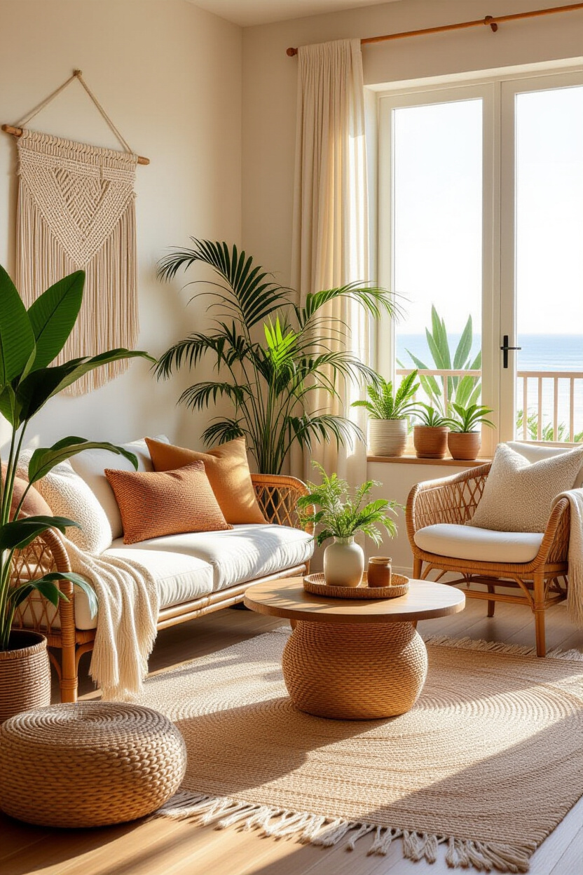 Coastal Boho Interior: Relaxed and Earthy Aesthetics