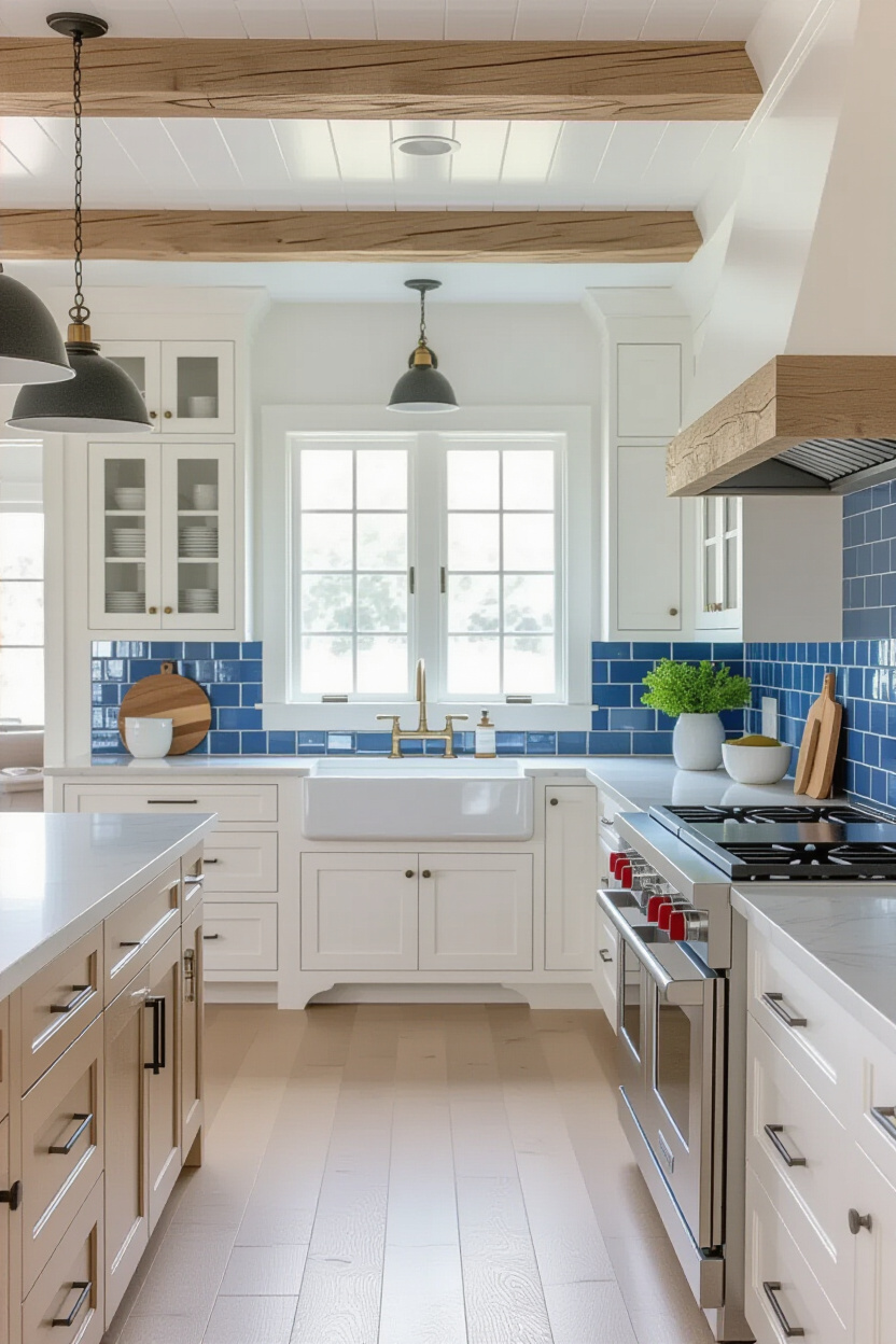 Coastal Farmhouse Decor Kitchen: Breezy Culinary Space