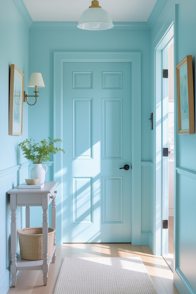Coastal Interior Door Colors: Setting the Tone
