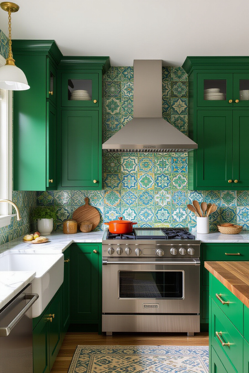 Colorful Eclectic Home: Kitchen Design Inspiration