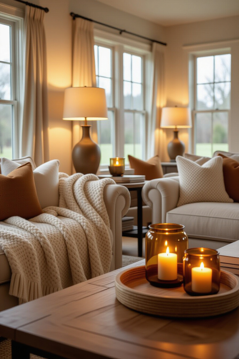Creating a Warm Farmhouse Living Room Atmosphere