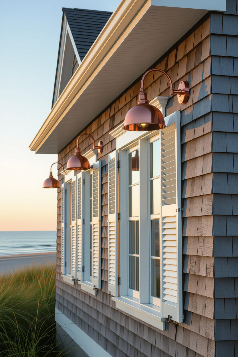Curb Appeal with Coastal Beach House Exterior Design Ideas