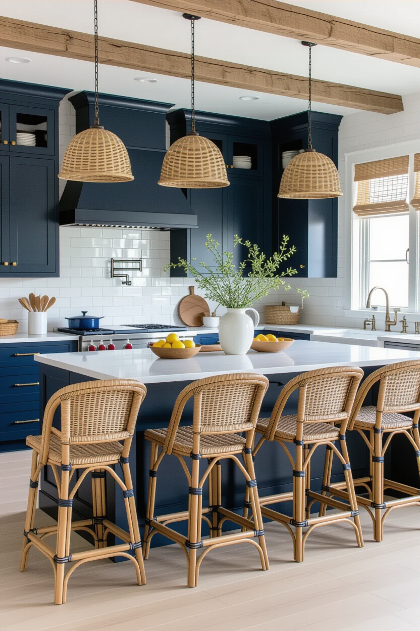 Functional Beach House Decor Coastal Style Kitchen Design
