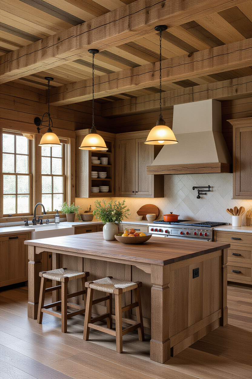 Log Home Interiors Kitchens: Rustic Elegance for Culinary Spaces