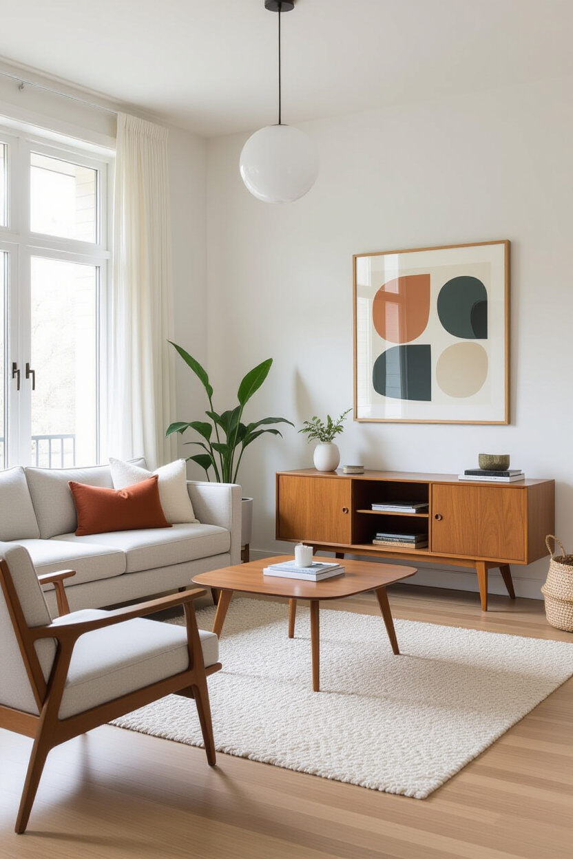 Mid Century Modern Living Room Minimalist Approach