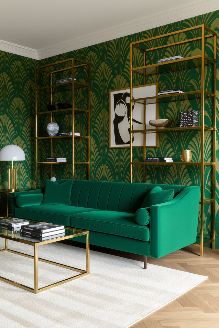 Modern Art Deco Interior Living Rooms: Decorating Ideas