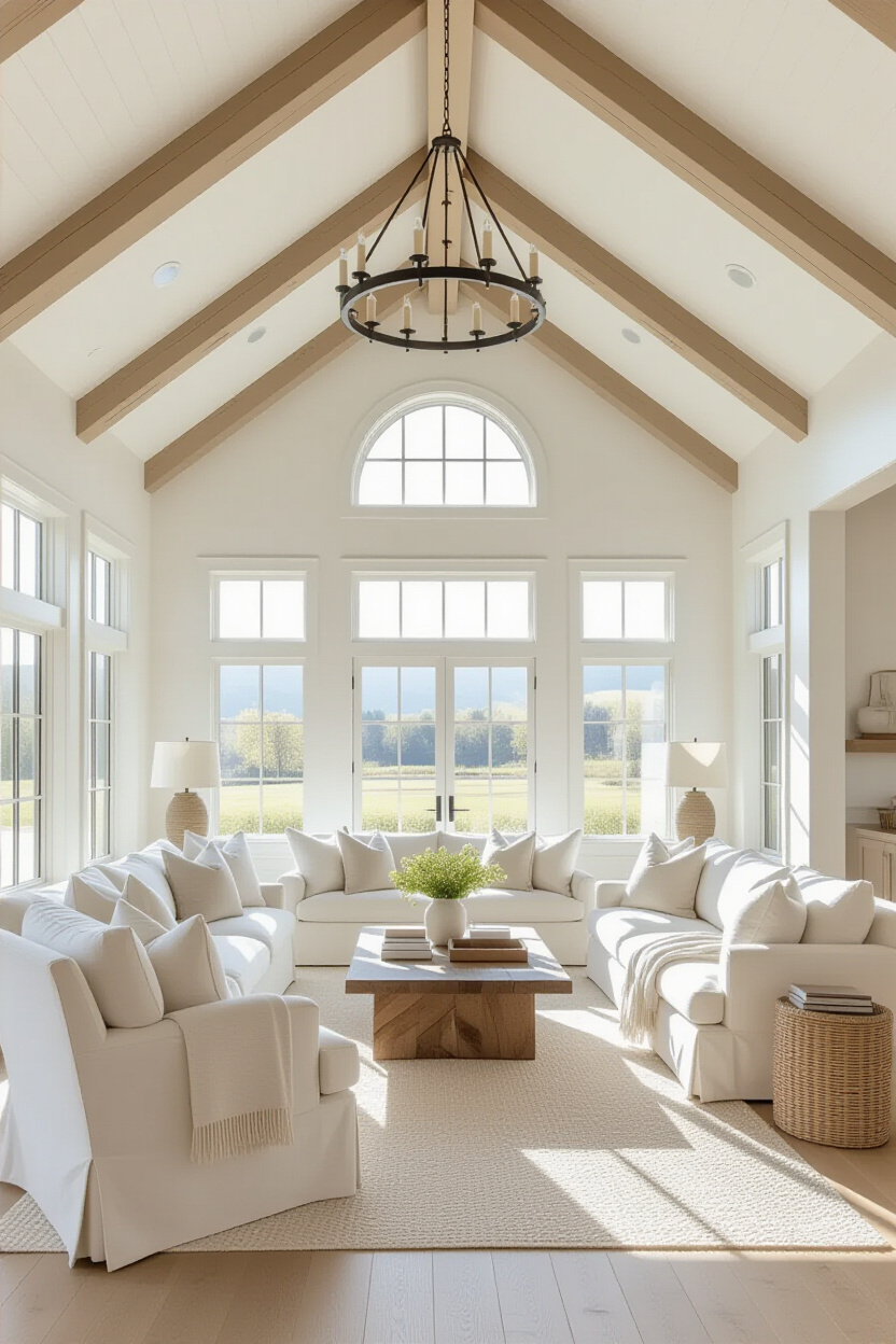Modern Farmhouse Decor for a Luxury Living Room Space