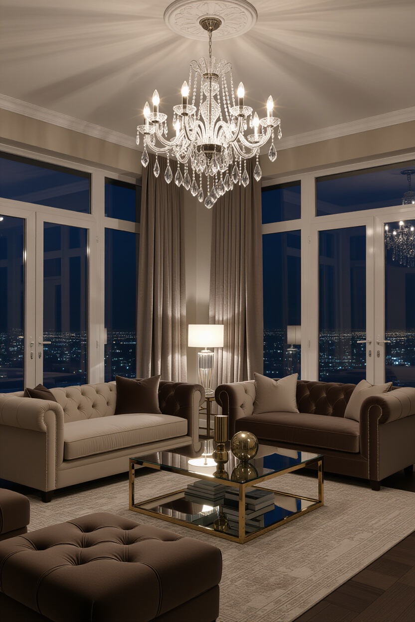Modern Glam Living Room Decor for a High-End Vibe