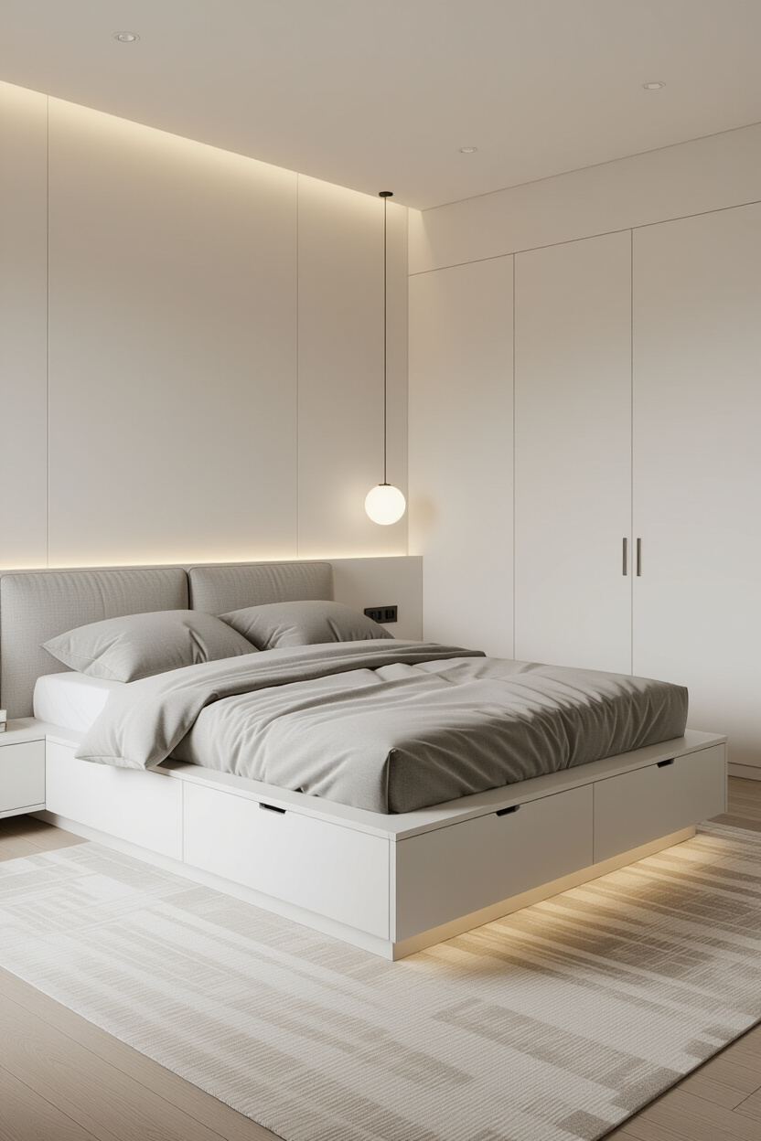 Modern Minimalist Interior Design Bedroom for Peaceful Rest