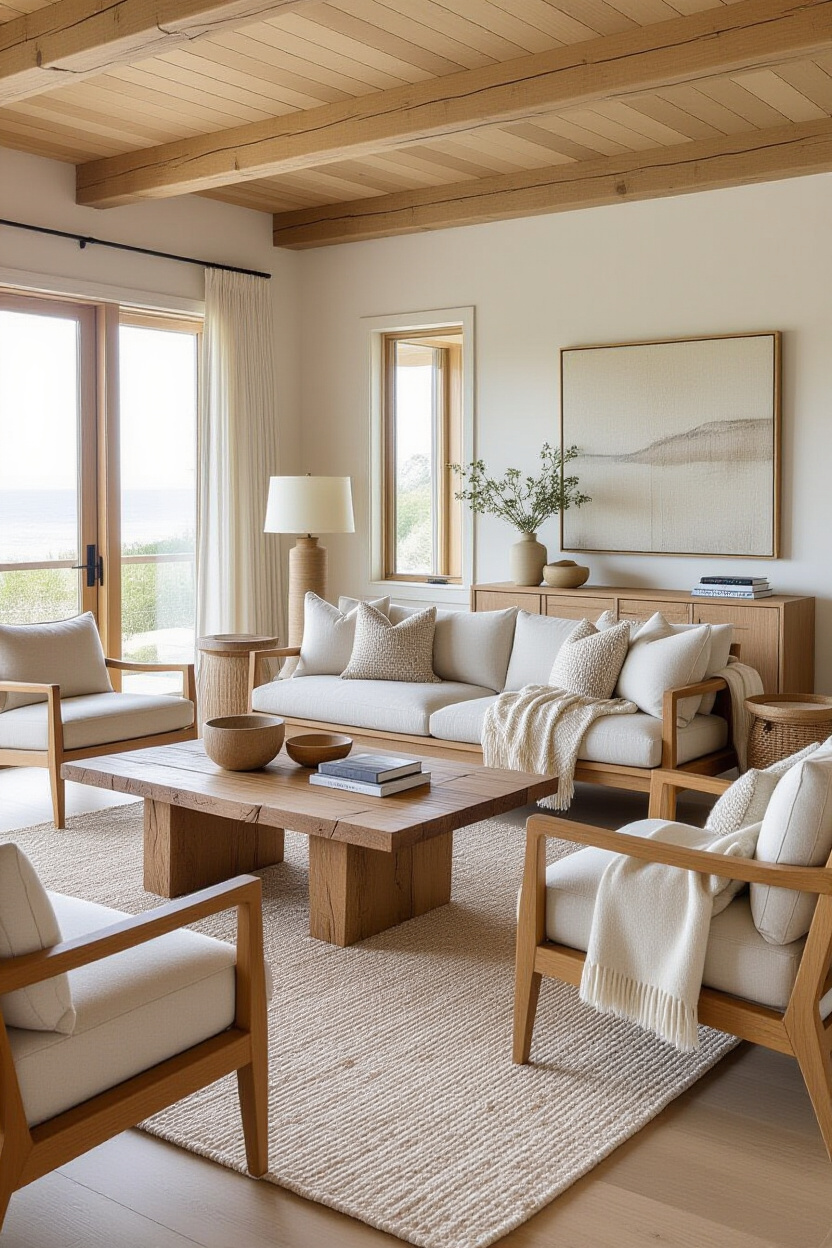 Organic Modern Coastal Home: Natural Elements & Clean Lines