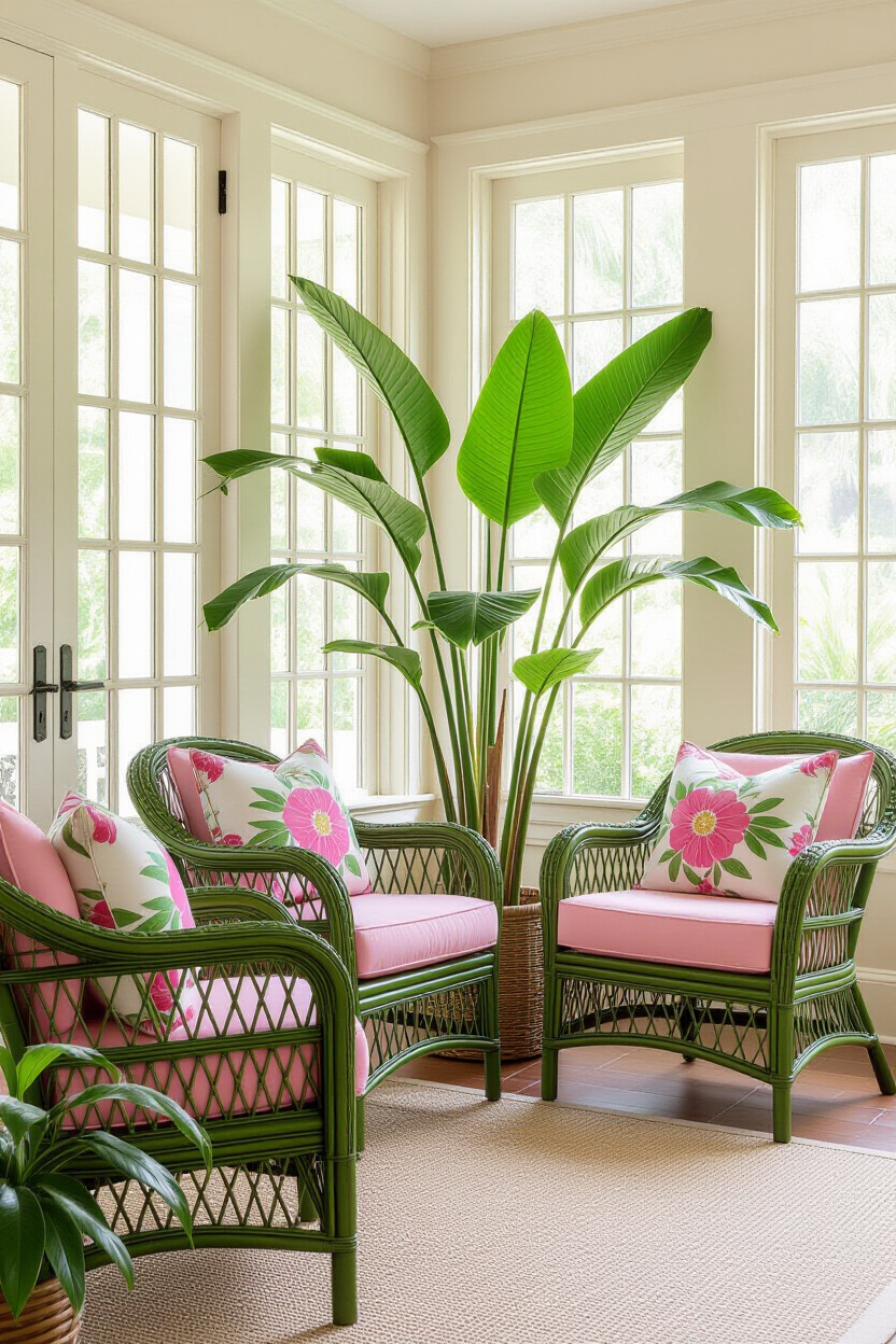 Palm Beach Coastal Decor for a Preppy Tropical Style