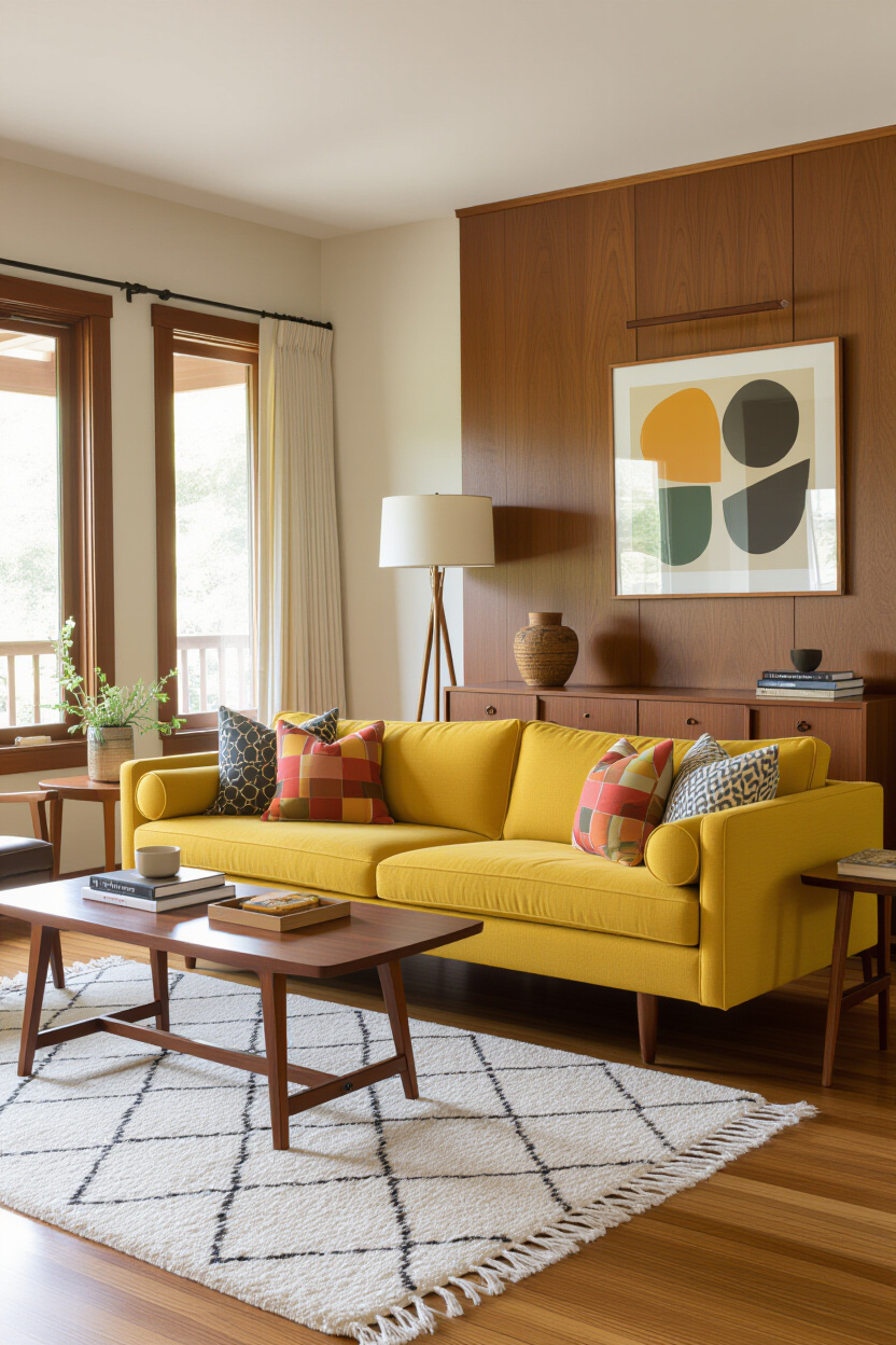 Retro Eclectic Decor and Vintage Inspired Colors