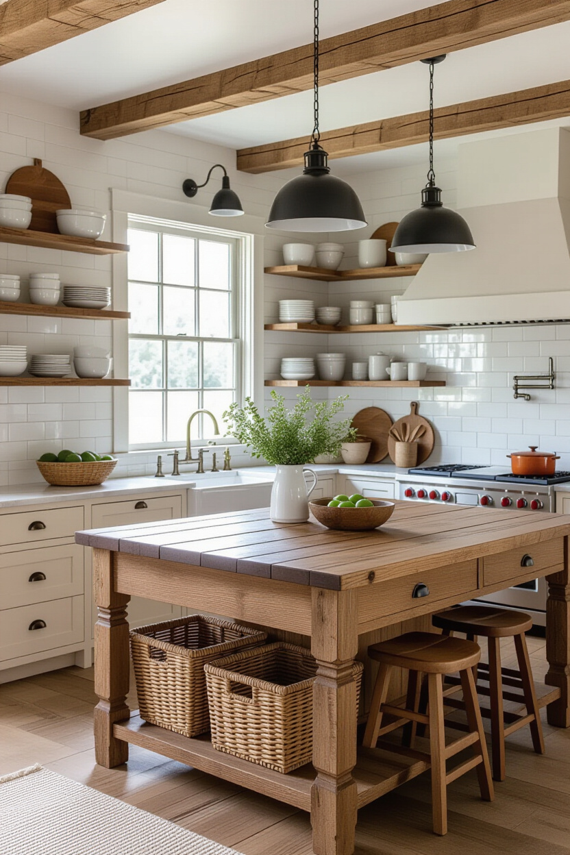 Rustic Farmhouse Kitchen Decor Ideas for a Country Style Culinary Space