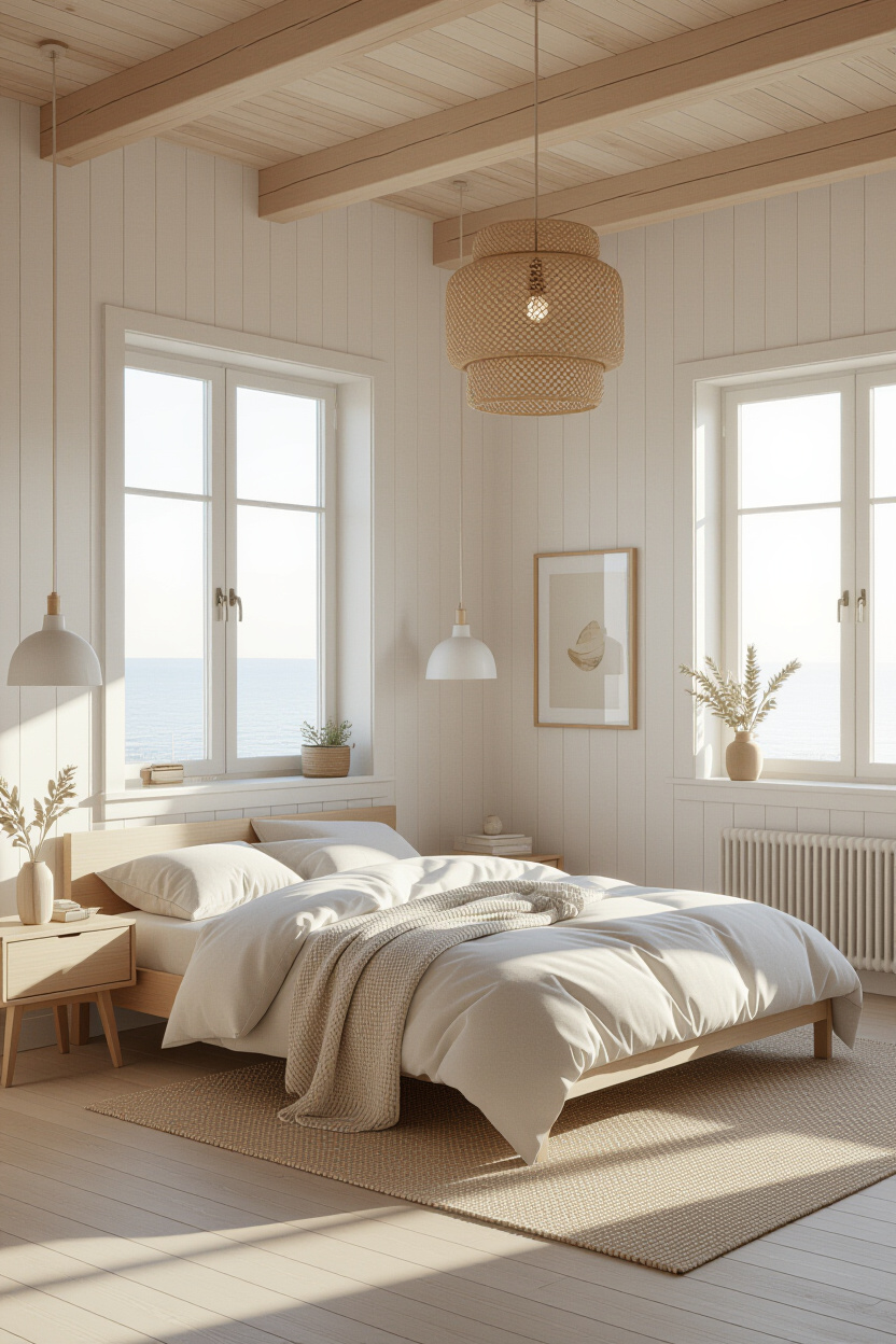 Scandinavian Coastal Interior: Minimalist Beach Aesthetic