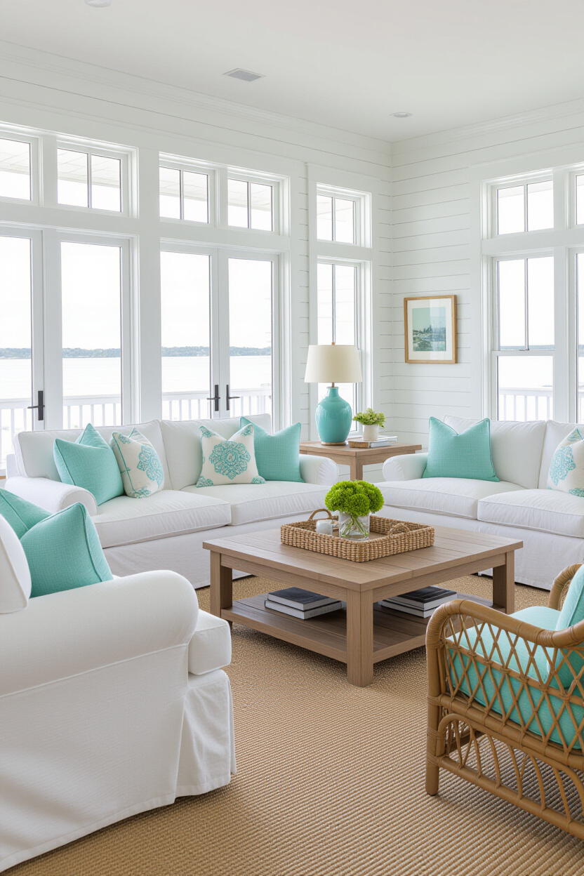 Southern Coastal Decor for a Vibrant Beach House Interior