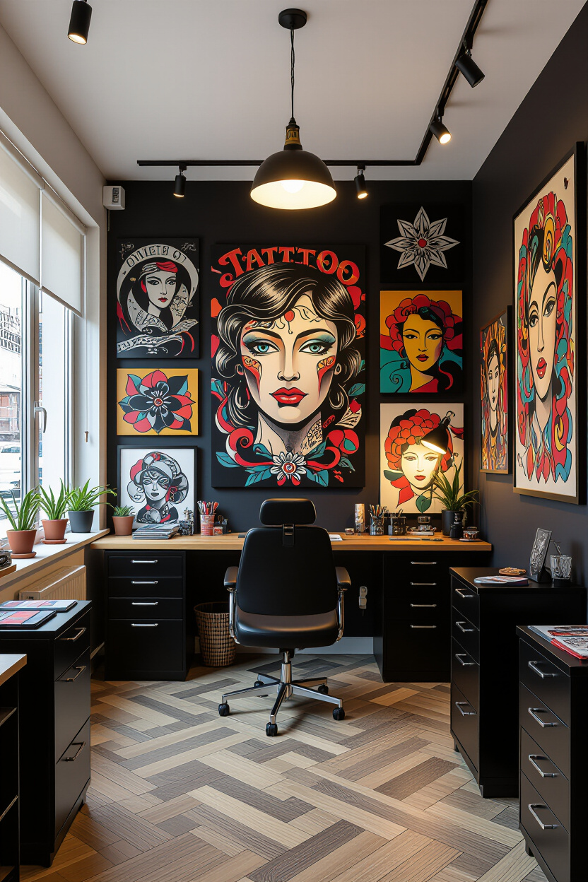 Tattoo Studio Decoration Ideas Wall Art: Personalize Your Space