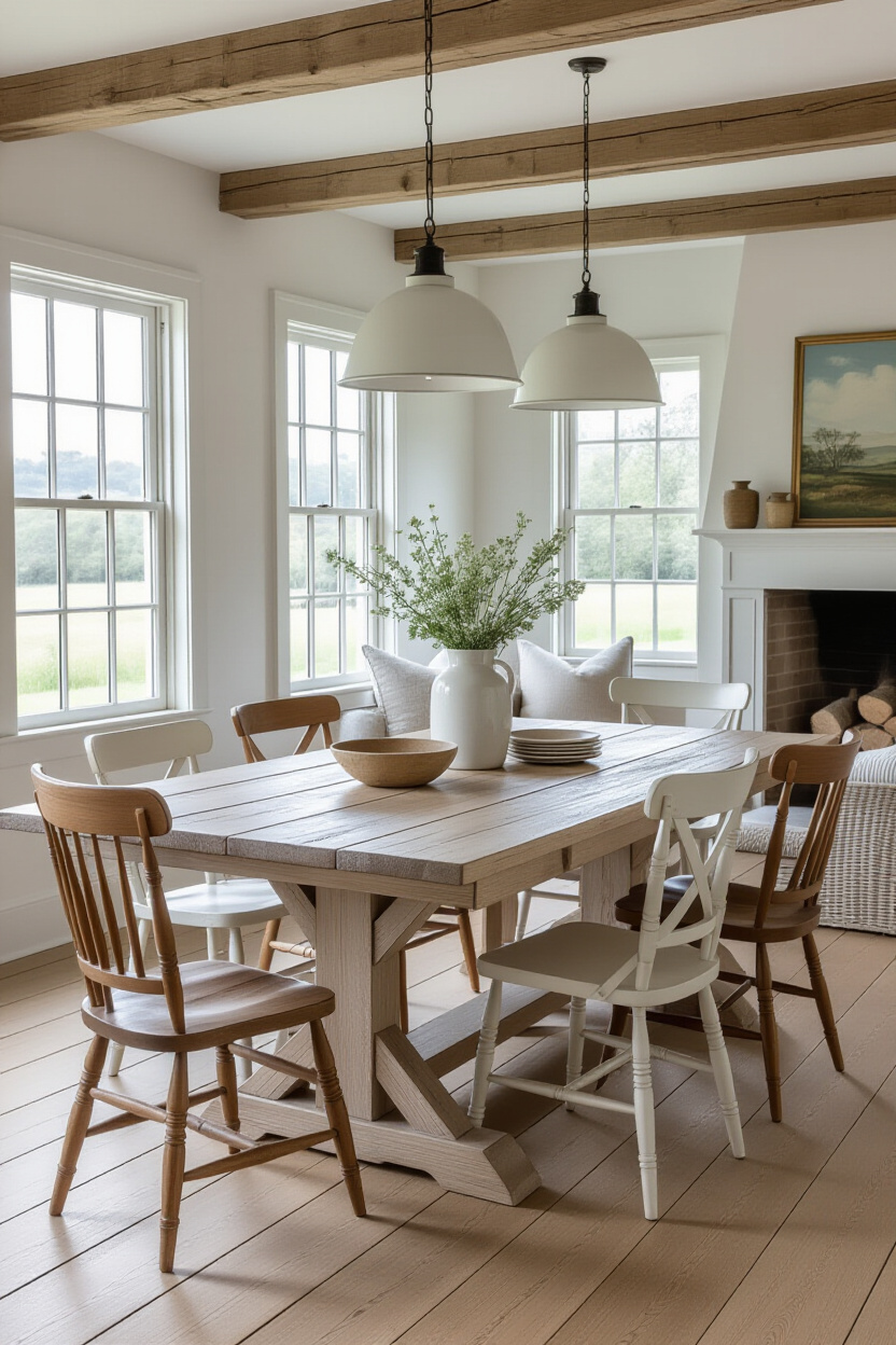 The Perfect Shabby Chic Farmhouse Table for Entertaining