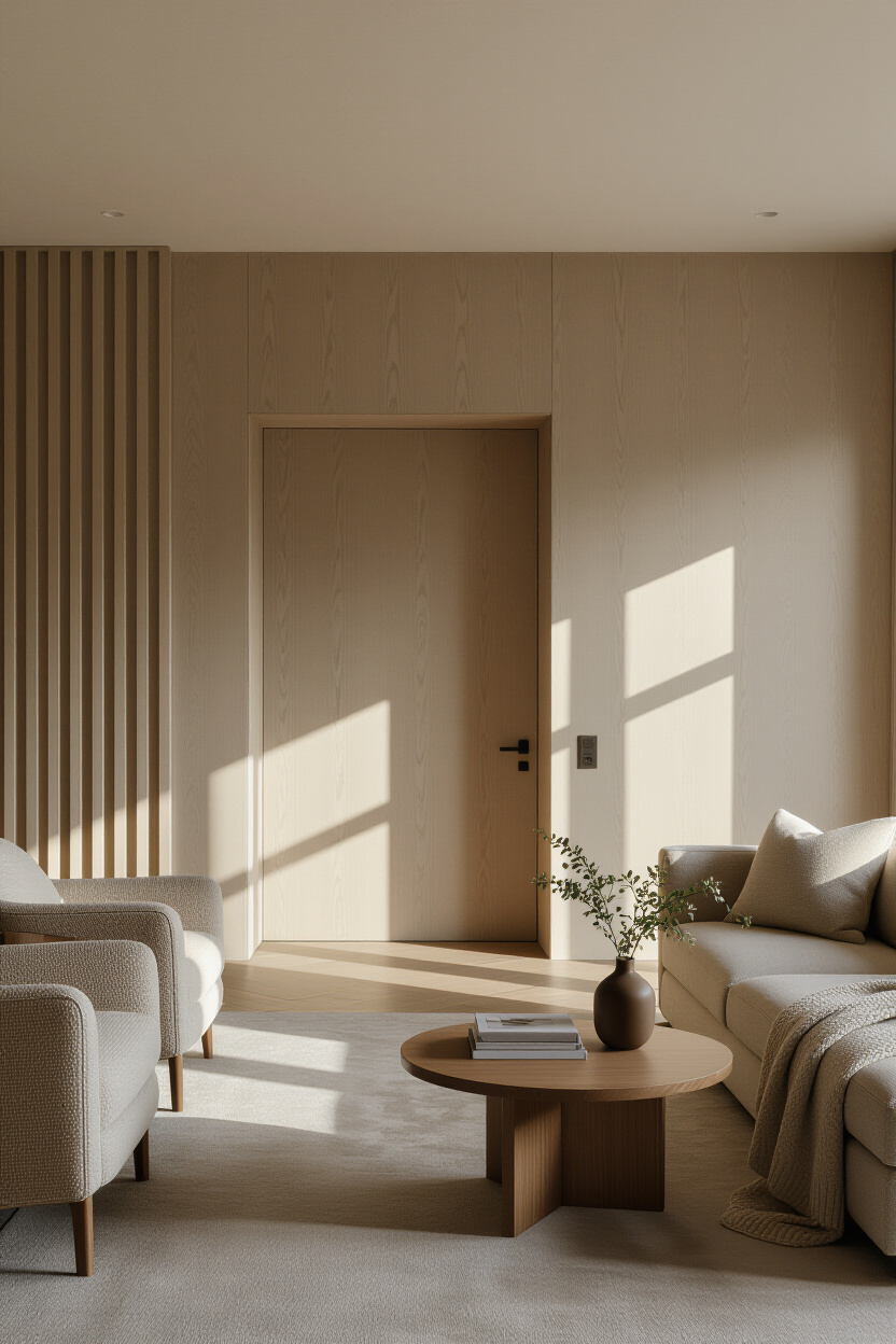 Wall Panel Design for a Modern Luxury Living Room